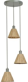 Ledvance - Luster na lanku DECOR RAFFIA 3xE27/15W/230V rafia