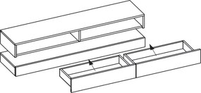 Sconto TV stolík RYAN biela