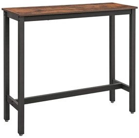 Barový stolík BARTIS hnedý/čierny