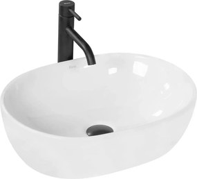 Rea Amelia, umývadlo na dosku 480x345x135 mm, biela lesklá, REA-U0416