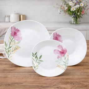 Arôme Home 18-dielna jedálenská súprava Ružový mak