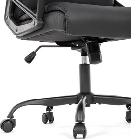 Kancelárske kreslo PEDRO — ekokoža, čierna