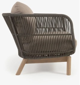 Khaki záhradné kreslo Kave Home Catalina