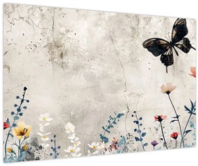 Obraz - Lúka v betóne (90x60 cm)