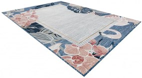Dywany Łuszczów Kusový koberec Botanic 65240 Flamingo navy – na von aj na doma - 157x220 cm