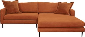 XXXLutz ROHOVÁ SEDAČKA, textil, terakotová P & B - Sedačky - 002330003410