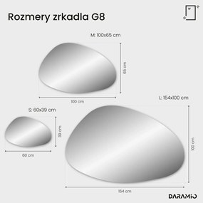 Atypické zrkadlo s LED osvetlením G8