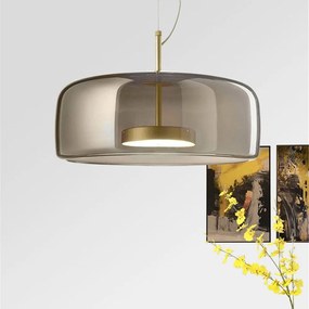 Toolight Toolight, LED stropné závesné svietidlo APP310-1CP, zlatá-šedá, OSW-03897