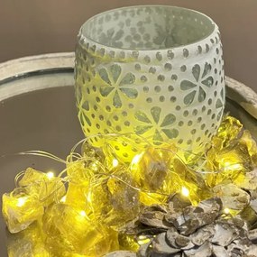 Mosaic LED orient lamp - svietnik Citrine KEG KVETY MIA