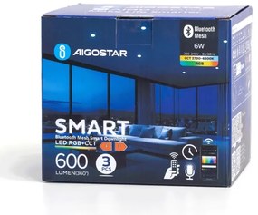 Aigostar-SADA 3xLED RGBW Stm. podhľ. svietidlo MESH 6W/230V 2700K-6500K pr.11,5cm