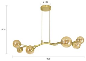 Brilagi - LED Luster na lanku MISTEL 6xG9/3W/230V zlatá
