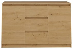 Komoda Musecalo 11 (dub artisan). Akcia -20%. Vlastná spoľahlivá doprava až k Vám domov. 1132862