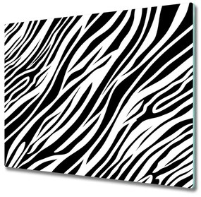 Sklenená doska na krájanie Zebra pozadia 60x52 cm