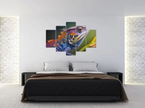 Obraz - Sfarbený leguán (150x105 cm)