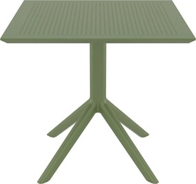 SKY 80 záhradný stôl olive green