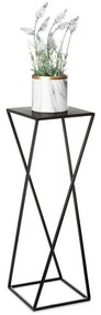 HowHomely Stojan na kvety 70x24 cm čierna 10-1365-1-70