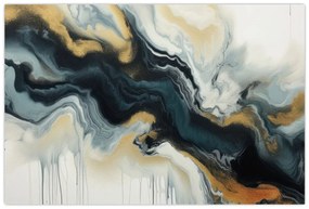 Obraz - Mramorovaná kresba (90x60 cm)