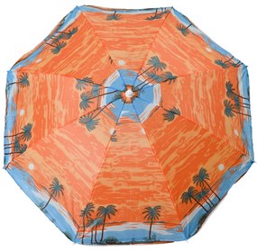 Slnečník SUNSET BEACH 180 cm, oranžový
