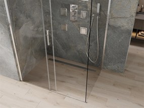 Mexen OMEGA sprchovací kút 110x100cm, 8mm sklo, chrómový profil-číre sklo, 825-110-100-01-00