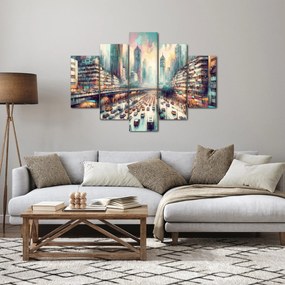 Obraz - Život veľkomesta (150x105 cm)