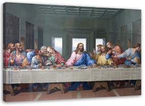 Gario Obraz na plátne Úryvok diela Posledná večera - Leonardo da Vinci, reprodukcia Rozmery: 120 x 80 cm