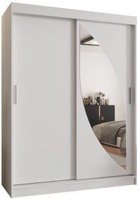 Šatníková skriňa 150 cm Milain (biela). Akcia -20%. Vlastná spoľahlivá doprava až k Vám domov. 1126000