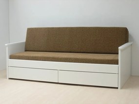BMB TANDEM JORA s roštom a úložným priestorom 80 x 200 cm - rozkladacia posteľ z lamina bez podrúčok, lamino