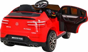 Ramiz Elektrické autíčko Mercedes Benz GLC63S SUV pre deti červené + diaľkové ovládanie
