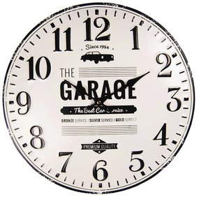 Nástenné kovové hodiny The Garage - Ø 40 cm / 1 * AA