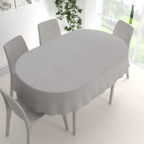 Biante Teflónový oválny obrus TF-080 Obdĺžničky na sivom 60x100 cm
