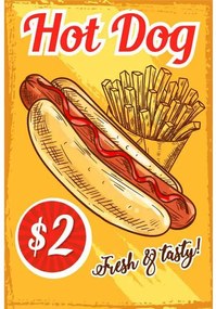 Ceduľa Restaurant Menu - Hot Dog