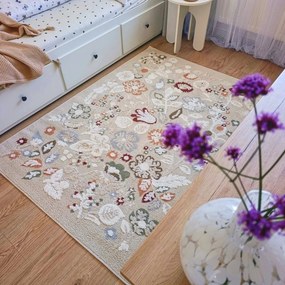 Angel Carpet, Kusový koberec Aurora 25 Beige, 80x150, béžová, kancelária