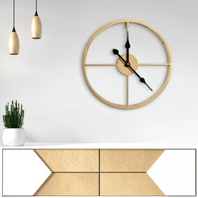 Dekoračné kovové nástenné hodiny v modernom minimalistickom štýle