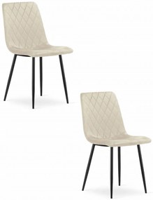 Set 2 kresiel TURIN - béžový zamat