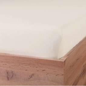 Plachta posteľná krémová jersey EMI, Plachta 90 (100)x200