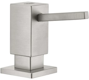 GROHE dávkovač tekutého mydla Cubic, objem 500 ml, Supersteel, 40649DC0