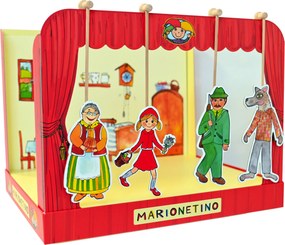 MARIONETINO Bábkové divadlo – Červená Čiapočka a Janko a Marienka (kompletný set, 9 bábok)