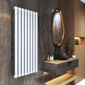 Gamma Vertical, vykurovacie teleso 600x1400 mm, 916 W, biela matná, GMA-VERT-14060-WH
