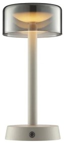 Brilliant - RAZOR dotyková stolná LED lampa, stmievateľná a nabíjateľná, LED/2,5W/5V 2700K IP44 sivá