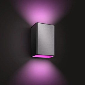 PHILIPS HUE Vonkajšie nástenné LED inteligentné osvetlenie HUE RESONATE s funkciou RGB, 2x8W, teplá biela-studen