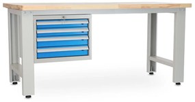 Dielenský stôl Solid OAK-40, 180 cm, závesný box, dub