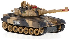 KIK RC Veľký vojnový tank 9995 veľký 2,4 GHz piesok