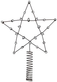 House Doctor Vianočná ozdoba / špica na stromček Connect Antique Copper