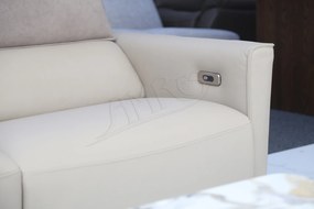 žiadna značka Moderný rohový gauč ALESSIA - prírodná koža + Relax