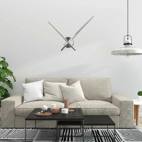 SENTOP | Moderné dizajnové nástenné hodiny | SENTOP CLOCK-HANDS-LARGE-METAL analógové
