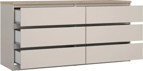 Krémovobiela komoda 154x76x50 cm Naia – Tvilum