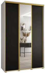 Skriňa 45 Canaris 3 150 biela/čierna/gold