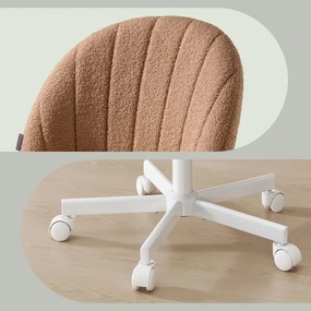 Kozmetická stolička s kolieskami TEDDY OBGB35027K101 hnedá