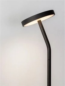 LED čierna stojaca lampa Logos