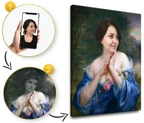 Darček pre ženy - historický obraz z fotky